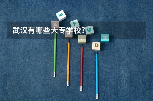 武汉有哪些大专学校?