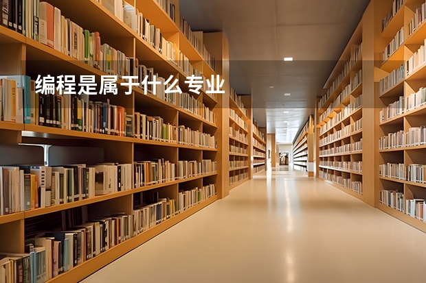 编程是属于什么专业