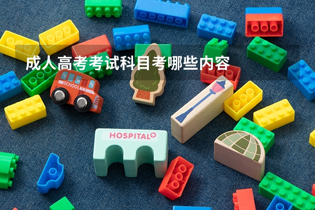 成人高考考试科目考哪些内容
