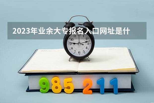 2023年业余大专报名入口网址是什么？