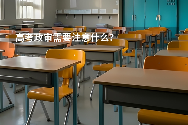 高考政审需要注意什么？