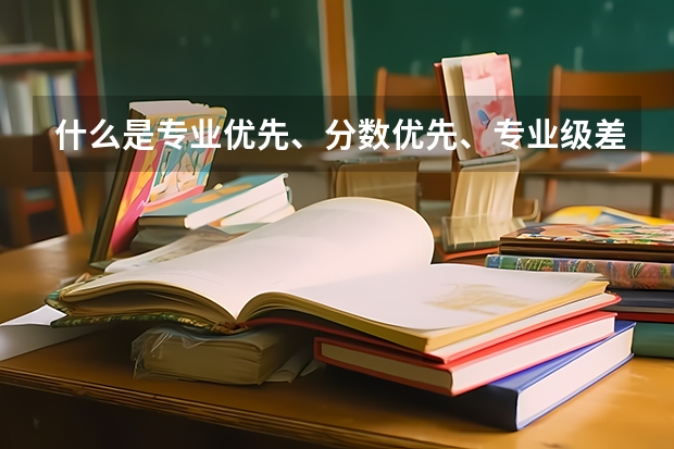 什么是专业优先、分数优先、专业级差”