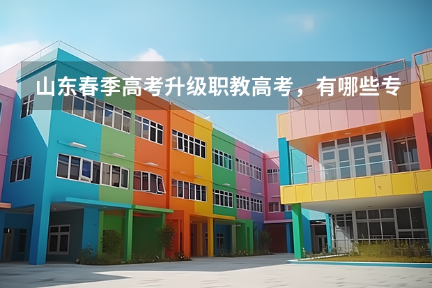 山东春季高考升级职教高考，有哪些专业可以报考？