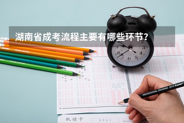 湖南省成考流程主要有哪些环节？