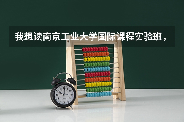 我想读南京工业大学国际课程实验班，分数很危险，志愿该怎么填？