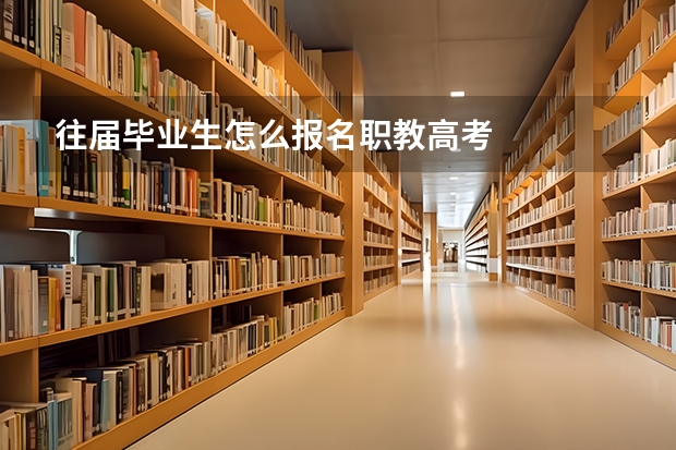 往届毕业生怎么报名职教高考