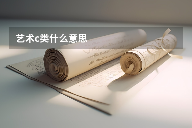 艺术c类什么意思