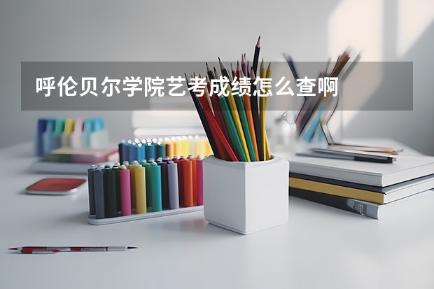 呼伦贝尔学院艺考成绩怎么查啊