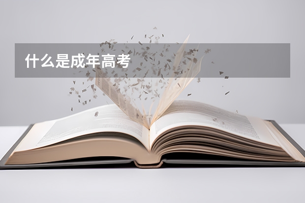 什么是成年高考