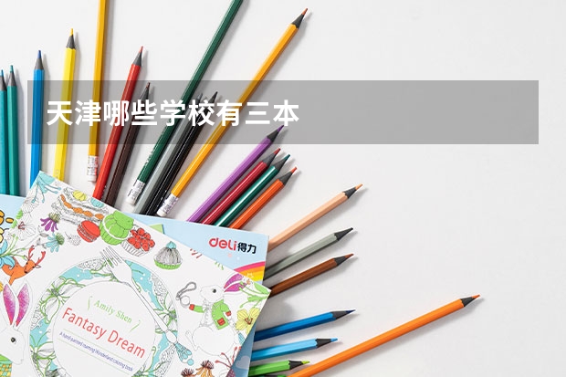 天津哪些学校有三本