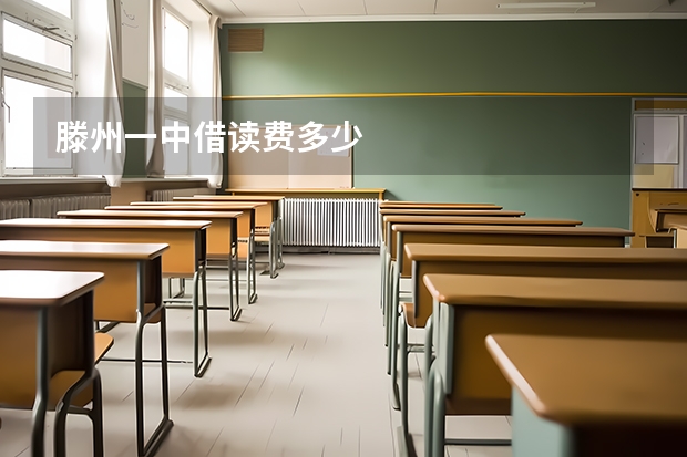 滕州一中借读费多少