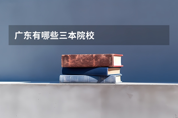 广东有哪些三本院校
