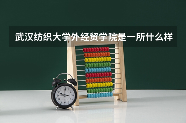 武汉纺织大学外经贸学院是一所什么样的大学？