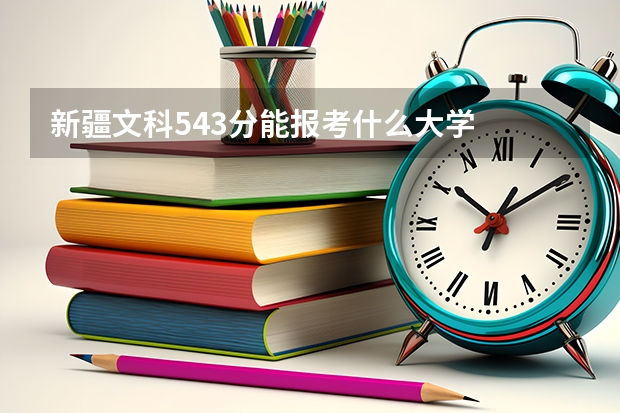 新疆文科543分能报考什么大学