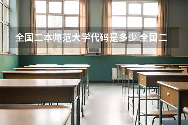 全国二本师范大学代码是多少 全国二本最低的师范大学