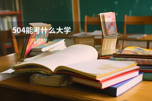 504能考什么大学