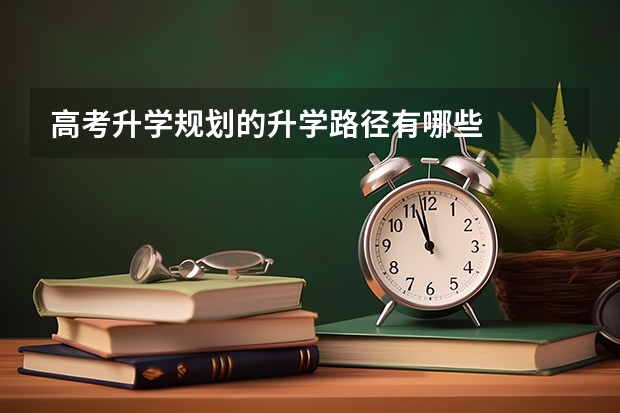 高考升学规划的升学路径有哪些