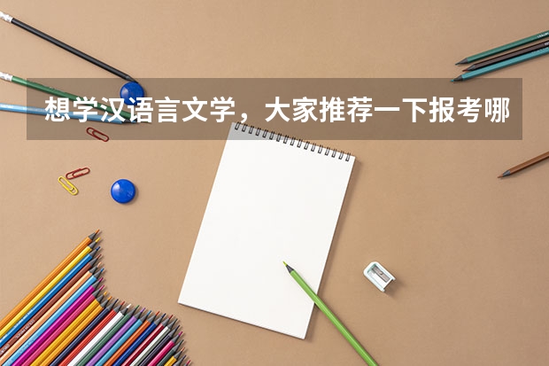 想学汉语言文学，大家推荐一下报考哪所学校好呢？