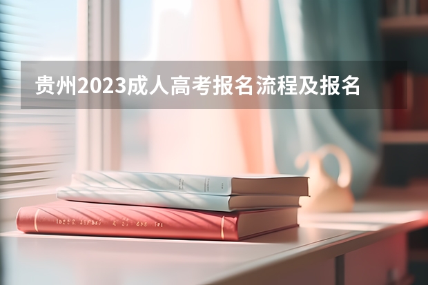 贵州2023成人高考报名流程及报名入口？（贵州大学成人高考报名入口？）