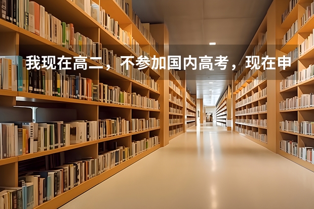 我现在高二,不参加国内高考,现在申请出国留学,需要哪些条件?