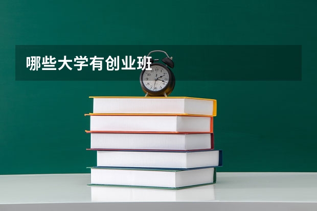 哪些大学有创业班