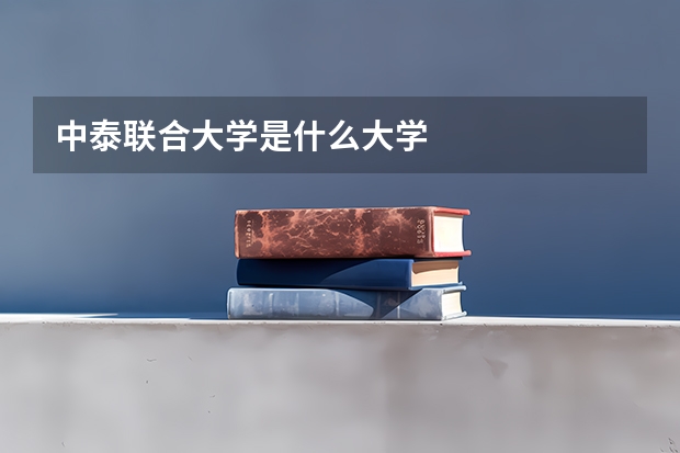 中泰联合大学是什么大学