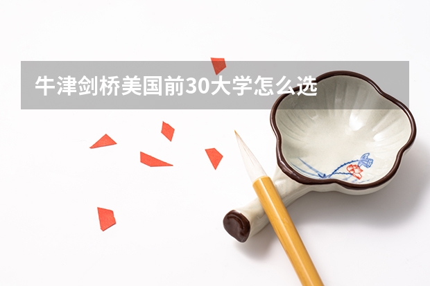 牛津剑桥美国前30大学怎么选