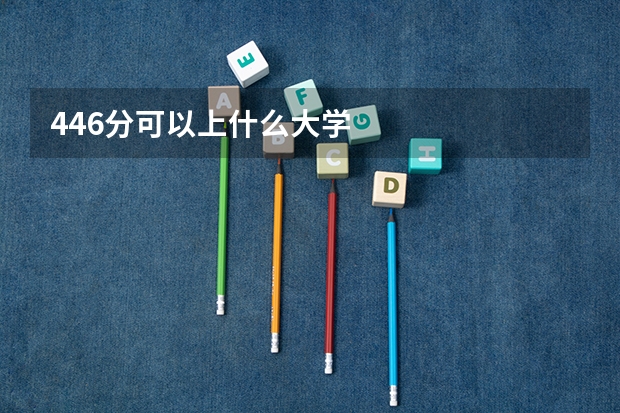 446分可以上什么大学