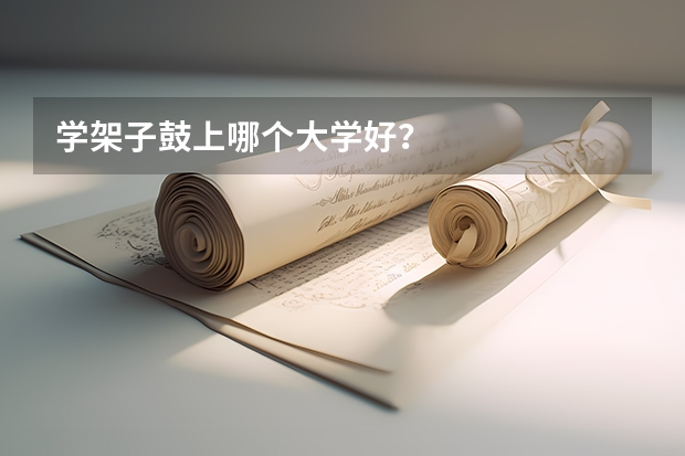 学架子鼓上哪个大学好？