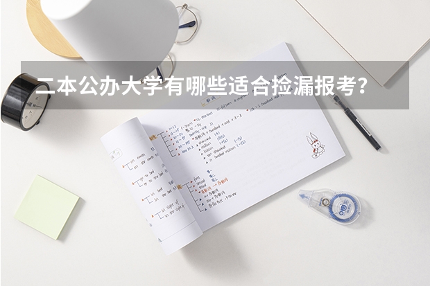 二本公办大学有哪些适合捡漏报考？