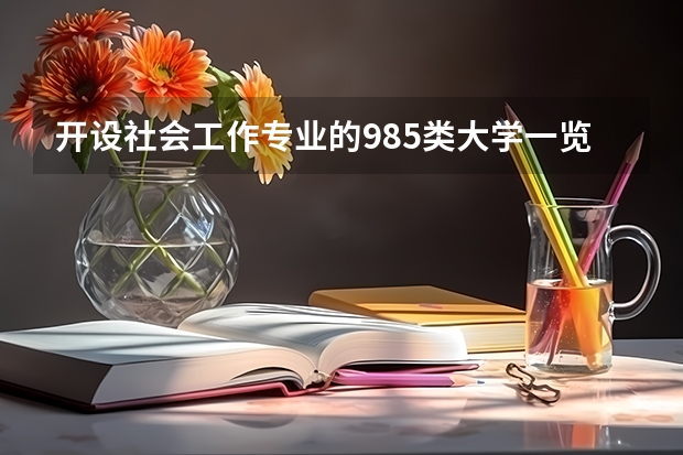 开设社会工作专业的985类大学一览表