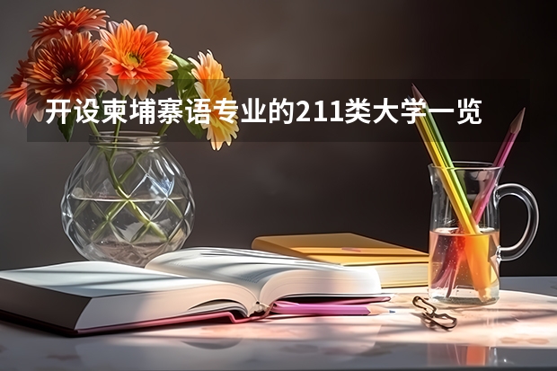 开设柬埔寨语专业的211类大学一览表