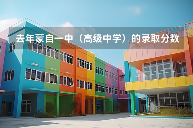 去年蒙自一中（高级中学）的录取分数线多少？如题 谢谢了