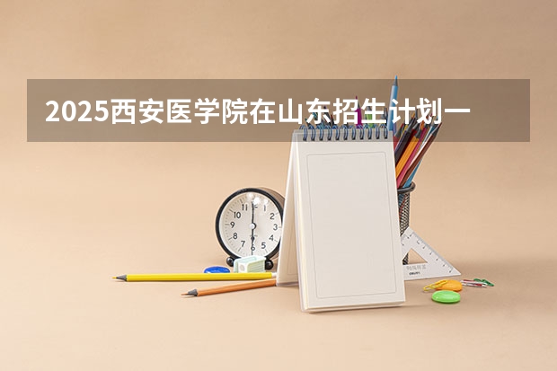 2025西安医学院在山东招生计划一览表