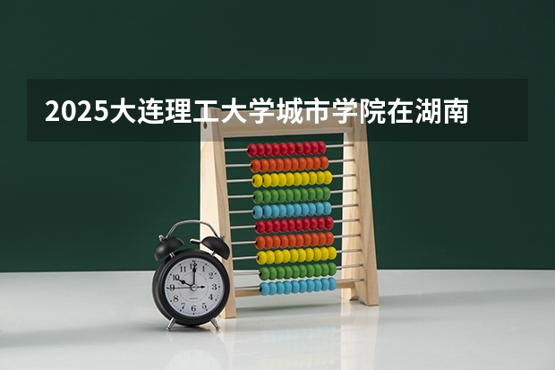 2025大连理工大学城市学院在湖南招生计划一览表