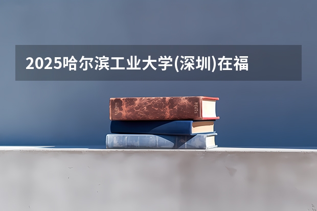 2025哈尔滨工业大学(深圳)在福建招生计划一览表