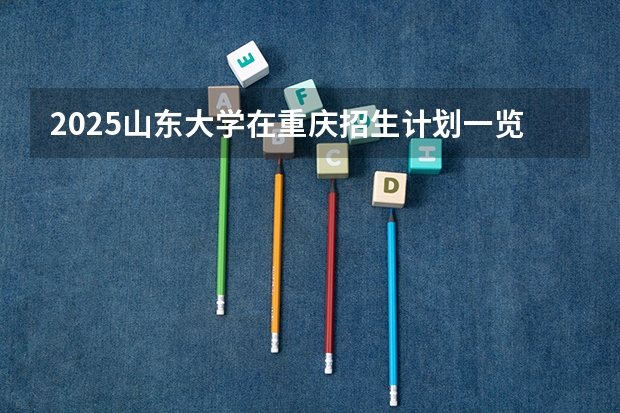 2025山东大学在重庆招生计划一览表