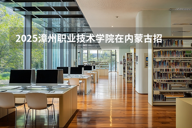2025漳州职业技术学院在内蒙古招生计划一览表