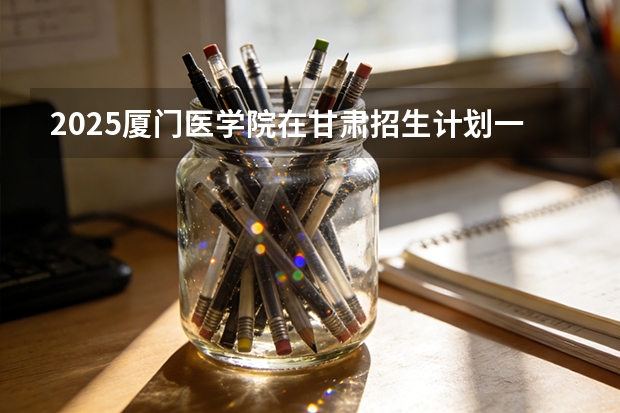 2025厦门医学院在甘肃招生计划一览表