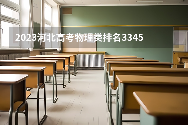 2023河北高考物理类排名33456的考生可以报什么大学 历年录取分数线