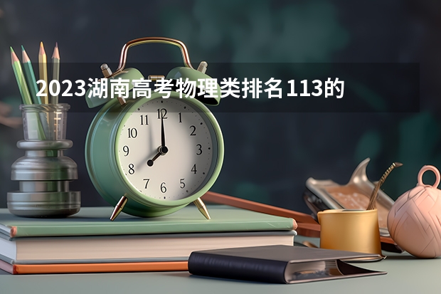 2023湖南高考物理类排名113的考生可以报什么大学 历年录取分数线