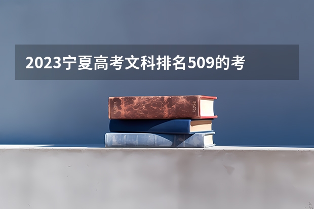 2023宁夏高考文科排名509的考生可以报什么大学 历年录取分数线
